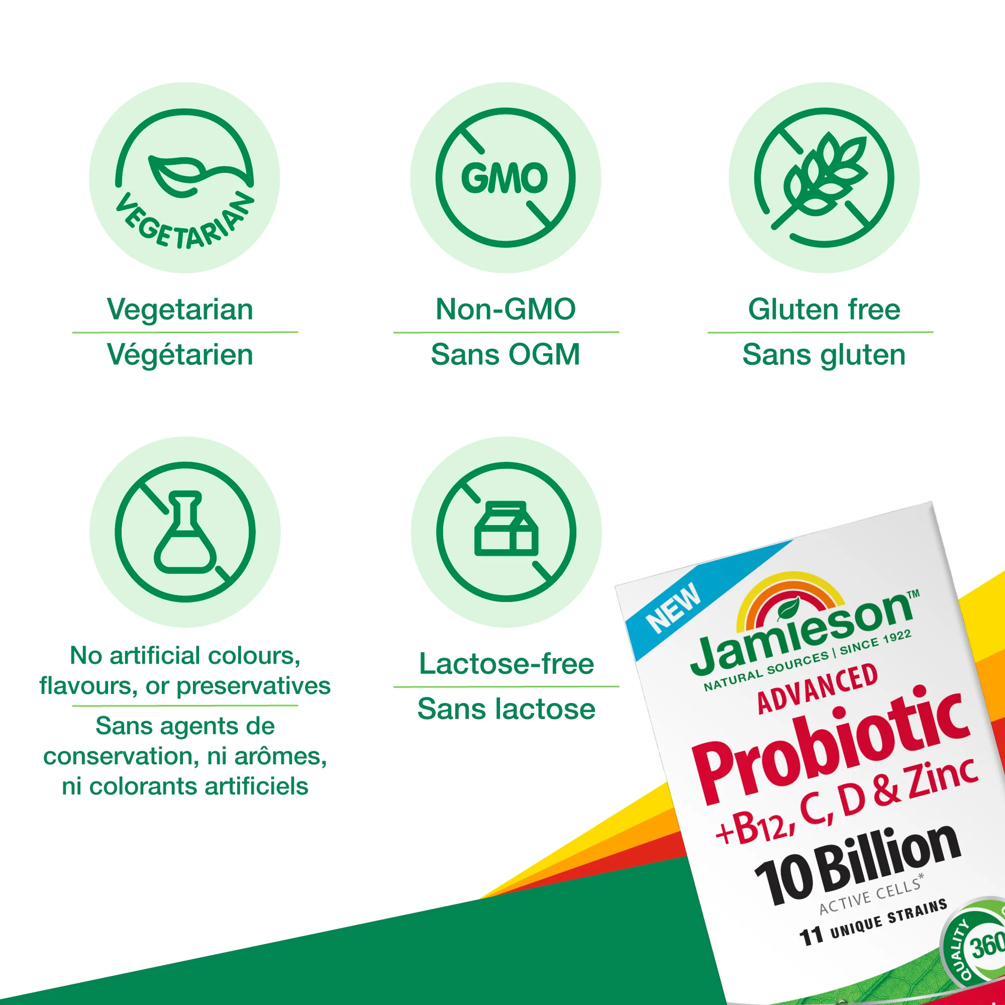 Advanced Probiotic + Vitamins B12, C, D, & Zinc - Image 4