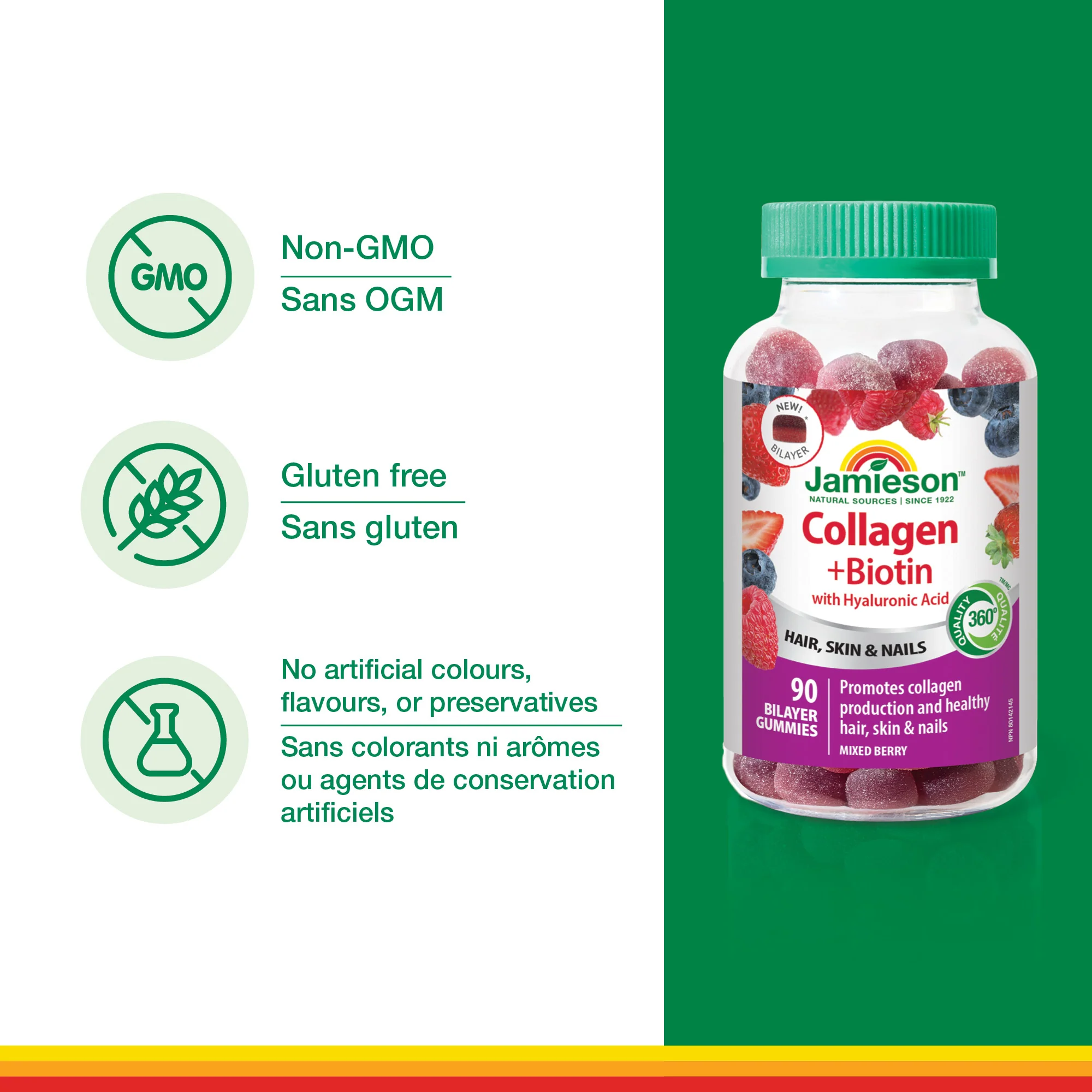 Collagen + Biotin with Hyaluronic Acid Bilayer Gummy - Image 6