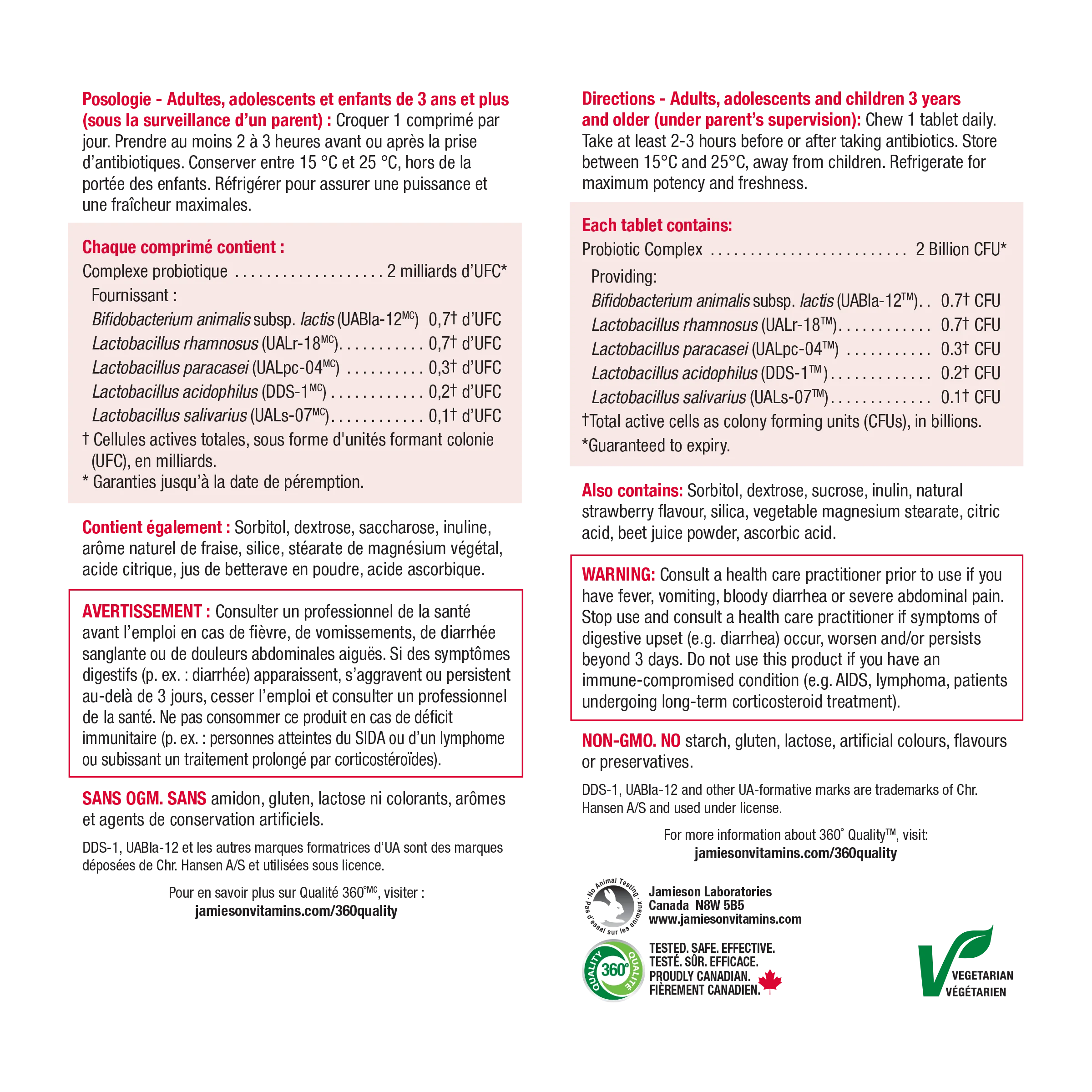 Probiotic 2 Billion CFU Chewable Tablets - Image 3