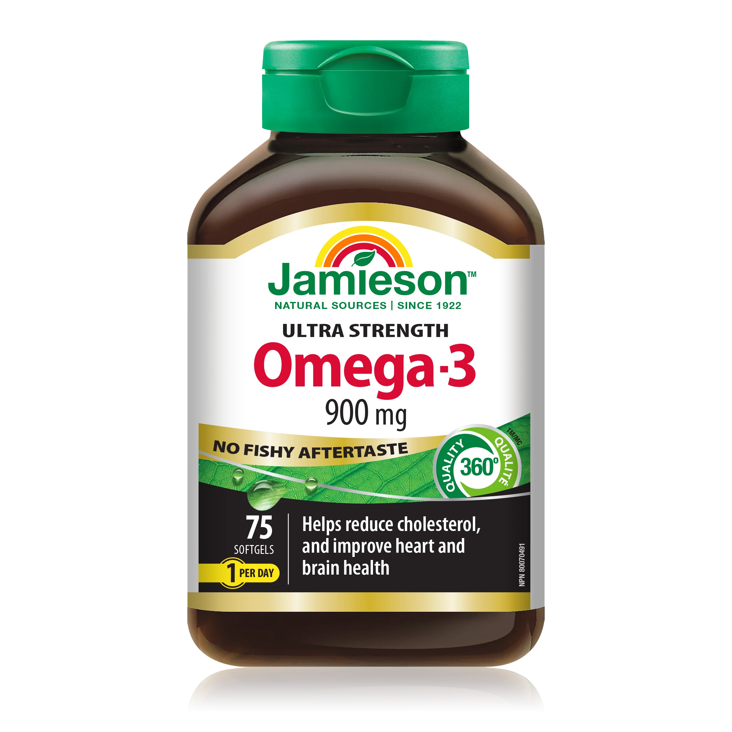 No Fishy Aftertaste | Ultra-Strength Omega-3