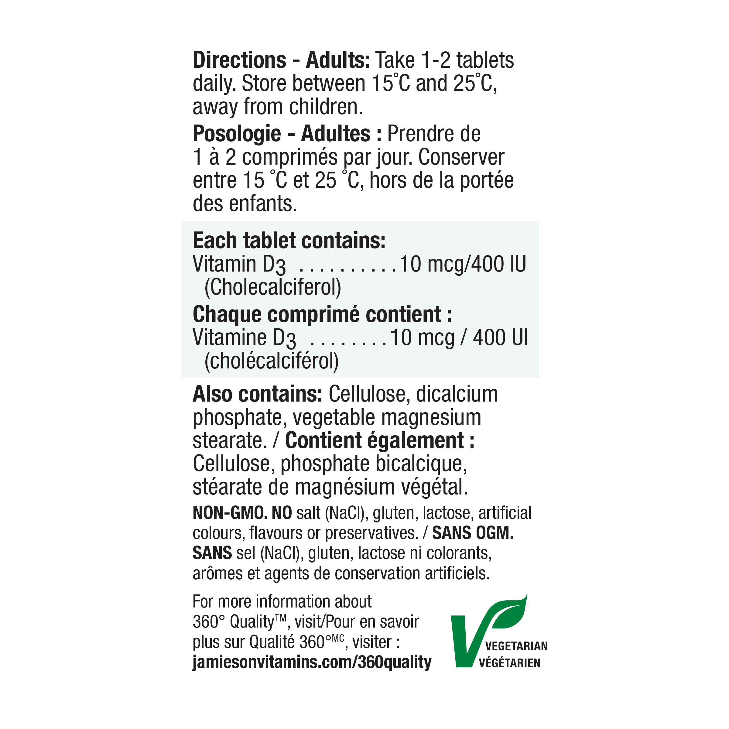 Vitamin D3 400 IU - Image 3