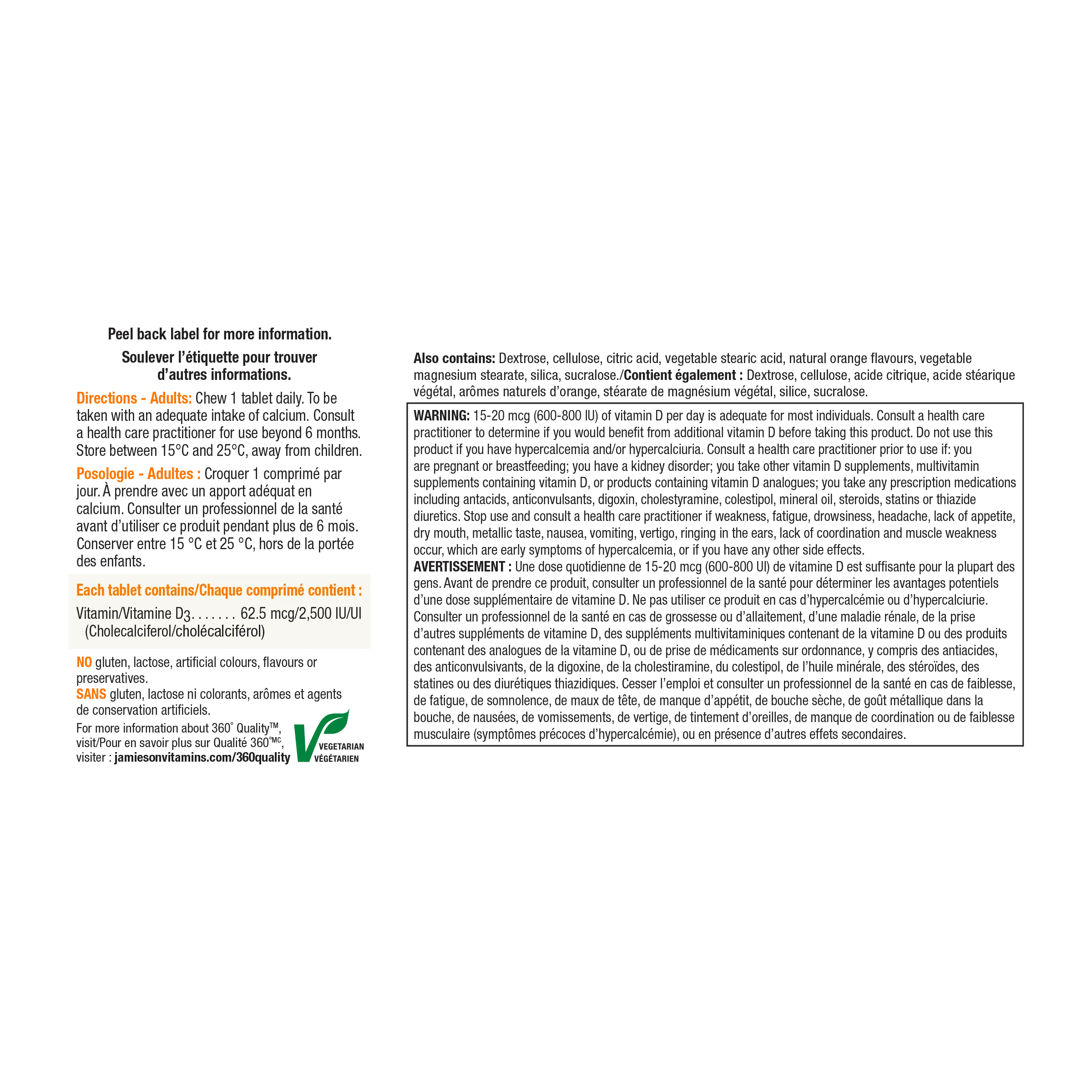 Vitamin D3 2,500 IU | Chewables - Image 3